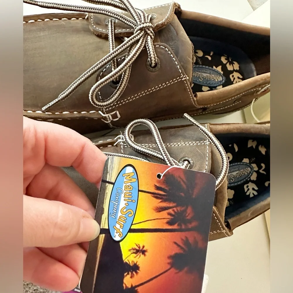 Maui Surf Men’s Loafer Dark Brown Shoes - size 11